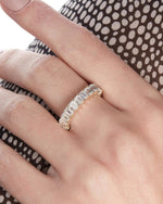 Load image into Gallery viewer, 4.50CTW Emerald Cut Full Eternity Stacking Wedding Band Mapple Gems