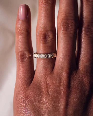 2.50 TCW Emerald Cut Lab Grown Diamond Wedding Band Gift For Her Mapple Gems