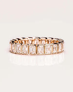 Load image into Gallery viewer, 2.50 TCW Emerald Cut Lab Grown Diamond Wedding Band Gift For Her Mapple Gems