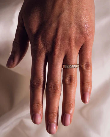 2.50 TCW Emerald Cut Lab Grown Diamond Wedding Band Gift For Her Mapple Gems