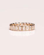 Load image into Gallery viewer, 2.50 TCW Emerald Cut Lab Grown Diamond Wedding Band Gift For Her Mapple Gems