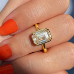 Load image into Gallery viewer, Split Shank Moissanite Proposal Ring