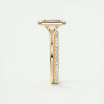 Load image into Gallery viewer, Modern Bezel Setting Moissanite Ring