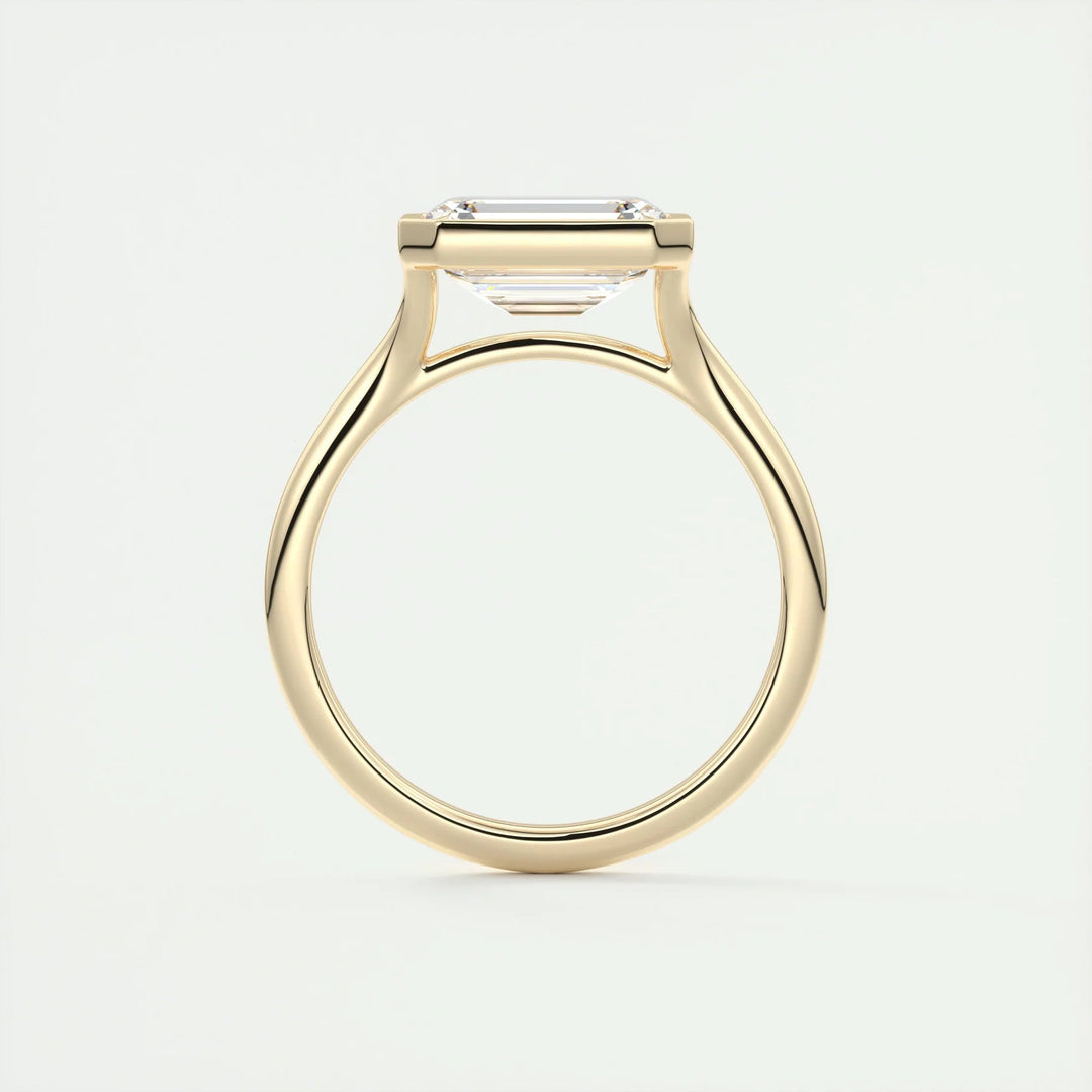 Colorless Moissanite Promise Ring