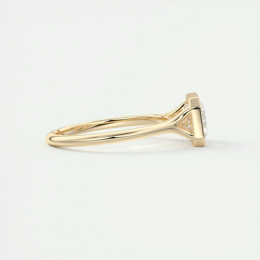 Unique Bezel Setting Bridal Jewelry