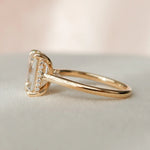 Load image into Gallery viewer, 2.00 CT Emerald Cut Moissanite Engagement Ring | Classic Solitaire Bridal & Anniversary Ring Mapple Gems