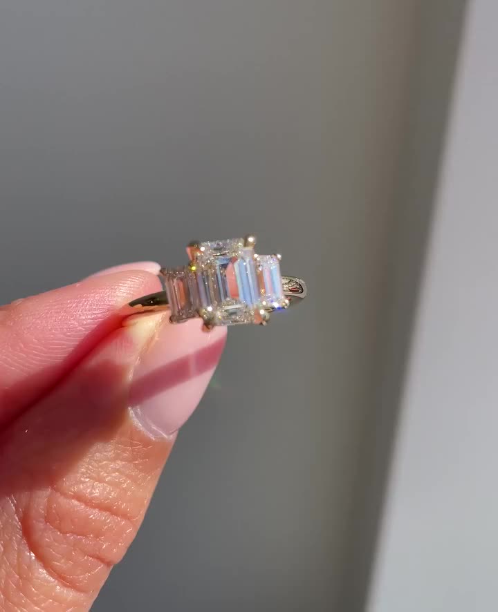 Classic Three Stone Promise Ring