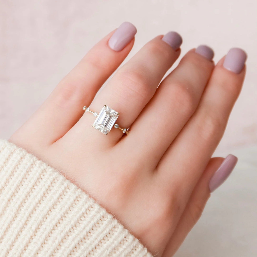 Timeless Moissanite Anniversary Ring