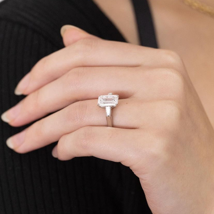 Colorless Moissanite Bridal Ring
