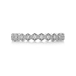 Load image into Gallery viewer, Hexagonal Style Full Eternity Pave Setting Wedding Band Mapple Gems