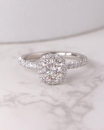 Load image into Gallery viewer, Cushion Cut Moissanite Halo Engagement Ring VVS Diamond Wedding & Anniversary Ring Mapple Gems