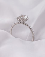 Load image into Gallery viewer, Cushion Cut Moissanite Halo Engagement Ring VVS Diamond Wedding & Anniversary Ring Mapple Gems