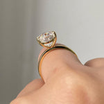 Load image into Gallery viewer, Classic Oval Moissanite Anniversary Ring