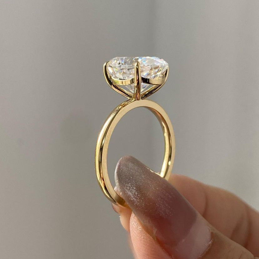 Elegant Oval Promise Ring for Women