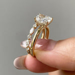 Load image into Gallery viewer, VVS Clarity Moissanite Cushion Cut Ring