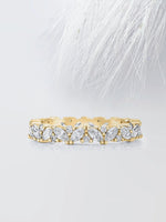 Load image into Gallery viewer, MARQUISE & ROUND CUT MOISSANITE FULL ETERNITY DIAMOND WEDDING BAND Mapple Gems