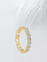 Load image into Gallery viewer, MARQUISE & ROUND CUT MOISSANITE FULL ETERNITY DIAMOND WEDDING BAND Mapple Gems