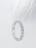 Load image into Gallery viewer, MARQUISE & ROUND CUT MOISSANITE FULL ETERNITY DIAMOND WEDDING BAND Mapple Gems