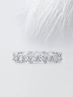 Load image into Gallery viewer, MARQUISE & ROUND CUT MOISSANITE FULL ETERNITY DIAMOND WEDDING BAND Mapple Gems