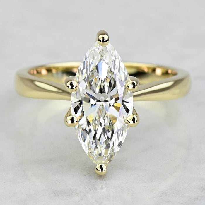 2.00 CT Marquise Cut Lab Grown Diamond Engagement Ring Mapple Gems