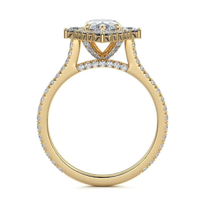 1.75 CT Marquise Cut Lab Grown Diamond Engagement Ring Mapple Gems