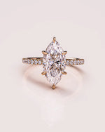 Load image into Gallery viewer, 2.00 CT Marquise Cut 6 Prong Moissanite Engagement Ring Mapple Gems
