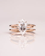 Load image into Gallery viewer, 2.00 CT Marquise Cut Solitaire Moissanite Engagement Ring Mapple Gems
