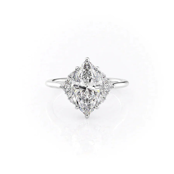 1.50 CT Marquise Cut Moissanite Engagement Ring Mapple Gems