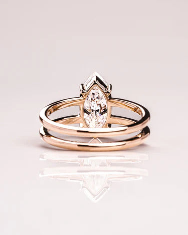 2.00 CT Marquise Cut Solitaire Moissanite Engagement Ring Mapple Gems