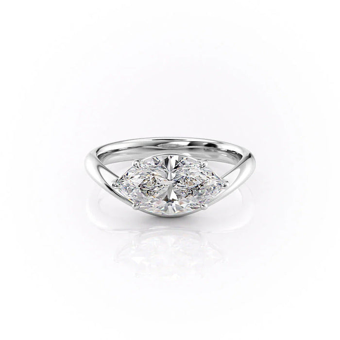 1.50 CT Marquise Cut Moissanite Engagement Ring Mapple Gems