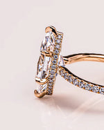 Load image into Gallery viewer, 2.00 CT Marquise Cut 6 Prong Moissanite Engagement Ring Mapple Gems