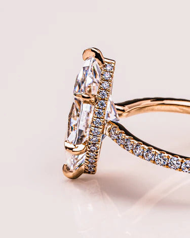 2.00 CT Marquise Cut 6 Prong Moissanite Engagement Ring Mapple Gems