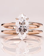 Load image into Gallery viewer, 2.00 CT Marquise Cut Solitaire Moissanite Engagement Ring Mapple Gems