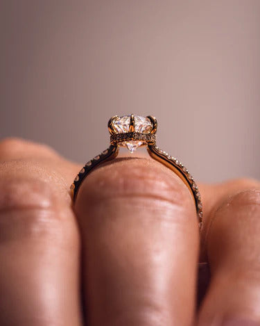 2.00 CT Marquise Cut 6 Prong Moissanite Engagement Ring Mapple Gems