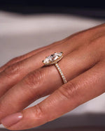 Load image into Gallery viewer, 2.00 CT Marquise Cut 6 Prong Moissanite Engagement Ring Mapple Gems