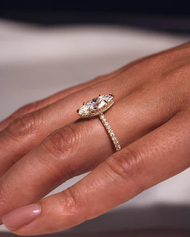 2.00 CT Marquise Cut 6 Prong Moissanite Engagement Ring Mapple Gems