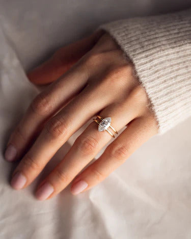 2.00 CT Marquise Cut Solitaire Moissanite Engagement Ring Mapple Gems