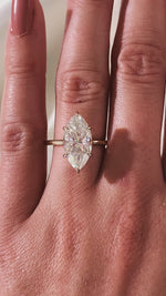 Load image into Gallery viewer, 4.00 CT Marquise Cut Moissanite Wedding Ring Mapple Gems
