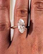 Load image into Gallery viewer, 4.00 CT Marquise Cut Moissanite Wedding Ring Mapple Gems