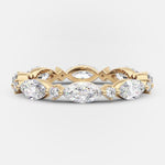 Load image into Gallery viewer, 0.30 CT Marquise Cut Round Cut Lab Grown Diamond Band For Her Mapple Gems