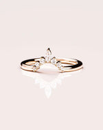 Load image into Gallery viewer, 0.20 CT Marquise & Round Cut Lab Grown Diamond Wedding Band Gift For Her Mapple Gems