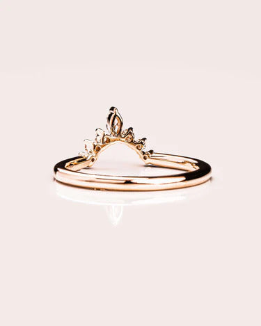 0.20 CT Marquise & Round Cut Lab Grown Diamond Wedding Band Gift For Her Mapple Gems