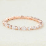 Load image into Gallery viewer, Marquise & Round Shaped Moissanite Alternative Stone Wedding Band Mapple Gems