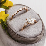 Load image into Gallery viewer, 0.26ctw Marquise and Round Cut Half Eternity Wedding Band Mapple Gems