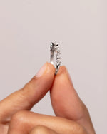 Load image into Gallery viewer, Mixed Shape Moissanite Half Eternity Diamond Wedding Band Mapple Gems