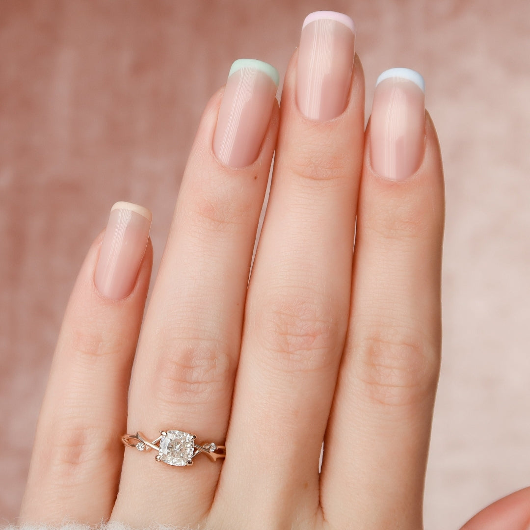 Unique Twisted Band Bridal Ring