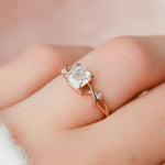 Load image into Gallery viewer, Big Cushion Shape Moissanite Anniversary Ring