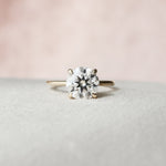 Load image into Gallery viewer, Moissanite Round Cut Art Deco Anniversary Ring