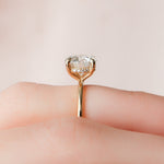 Load image into Gallery viewer, Classic Round Brilliant Cut Diamond Look Ring
