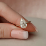 Load image into Gallery viewer, Luxury Handmade Teardrop Bridal Ring